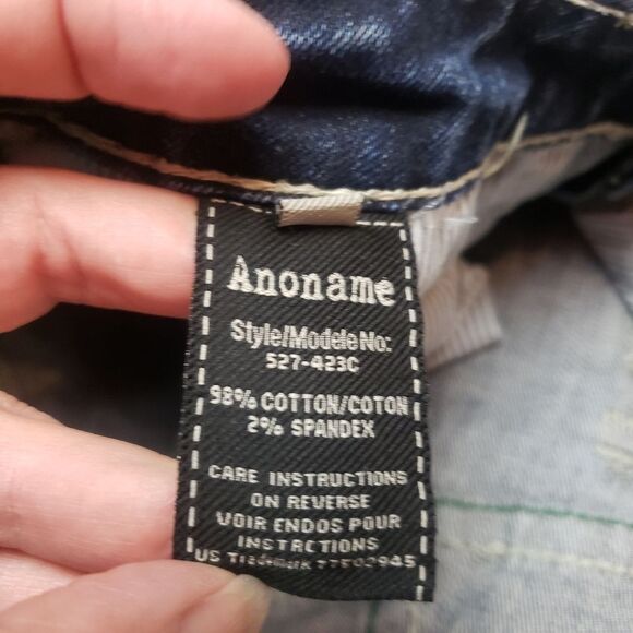 Anoname Blue Wash boot leg jeans size 32 Karina  Curvy vintage y2k - Picture 6 of 16